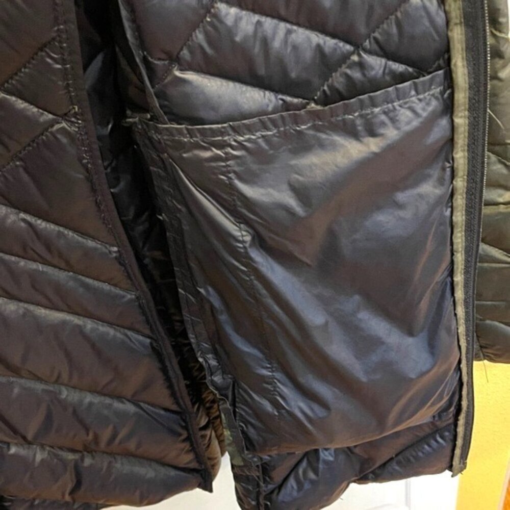 Bcbgeneration Hooded Down Puffer Jacket Green Ult… - image 5